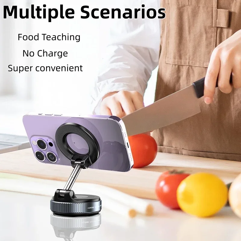 Compatible Foldable Magnetic Phone Holder Magsafe Vacuum Suction Cup 360° Rotation Car Truck Mount Universal Fit Portable
Compatible Foldable Magnetic Phone Holder Magsafe Vacuum Suction Cup 360° Rotation Car Truck Mount Universal Fit Portable