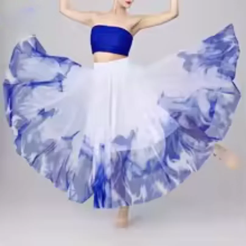 Ballroom Dancing Ink Painting Dresses for Women Feathers Big Swing Dress Waltz Tango Foxtrot Performance Competition Clothing
Ballroom Dancing Ink Painting Dresses for Women Feathers Big Swing Dress Waltz Tango Foxtrot Performance Competition Clothing