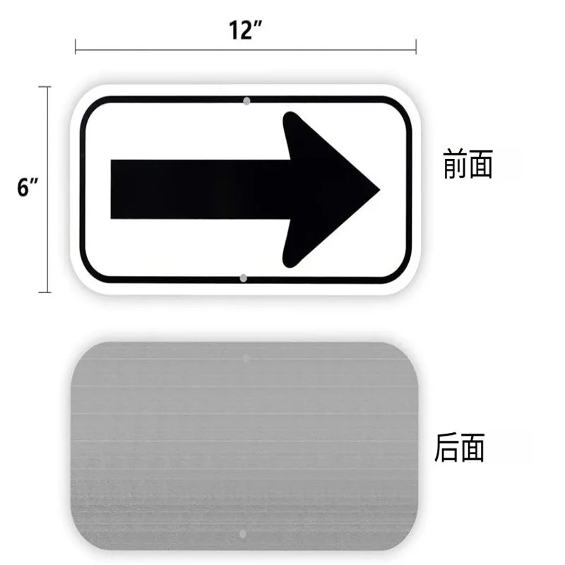 2pcs Arrow Sign Aluminum Plate Reflective Traffic Directional Signs for Garage Safety Guidance Metal Street Publicroad
2pcs Arrow Sign Aluminum Plate Reflective Traffic Directional Signs for Garage Safety Guidance Metal Street Publicroad