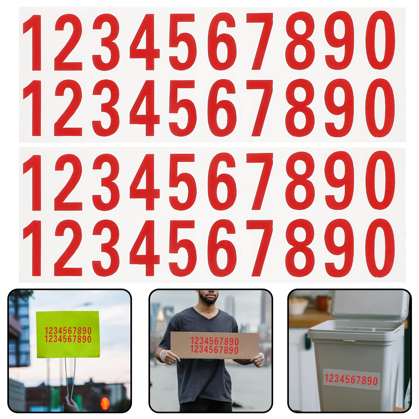 6 Sheets Number Stickers Self Adhesive Waterproof Reflective Numbers for Garbage Bin Mailbox Outdoor Signs Number Stickers
6 Sheets Number Stickers Self Adhesive Waterproof Reflective Numbers for Garbage Bin Mailbox Outdoor Signs Number Stickers