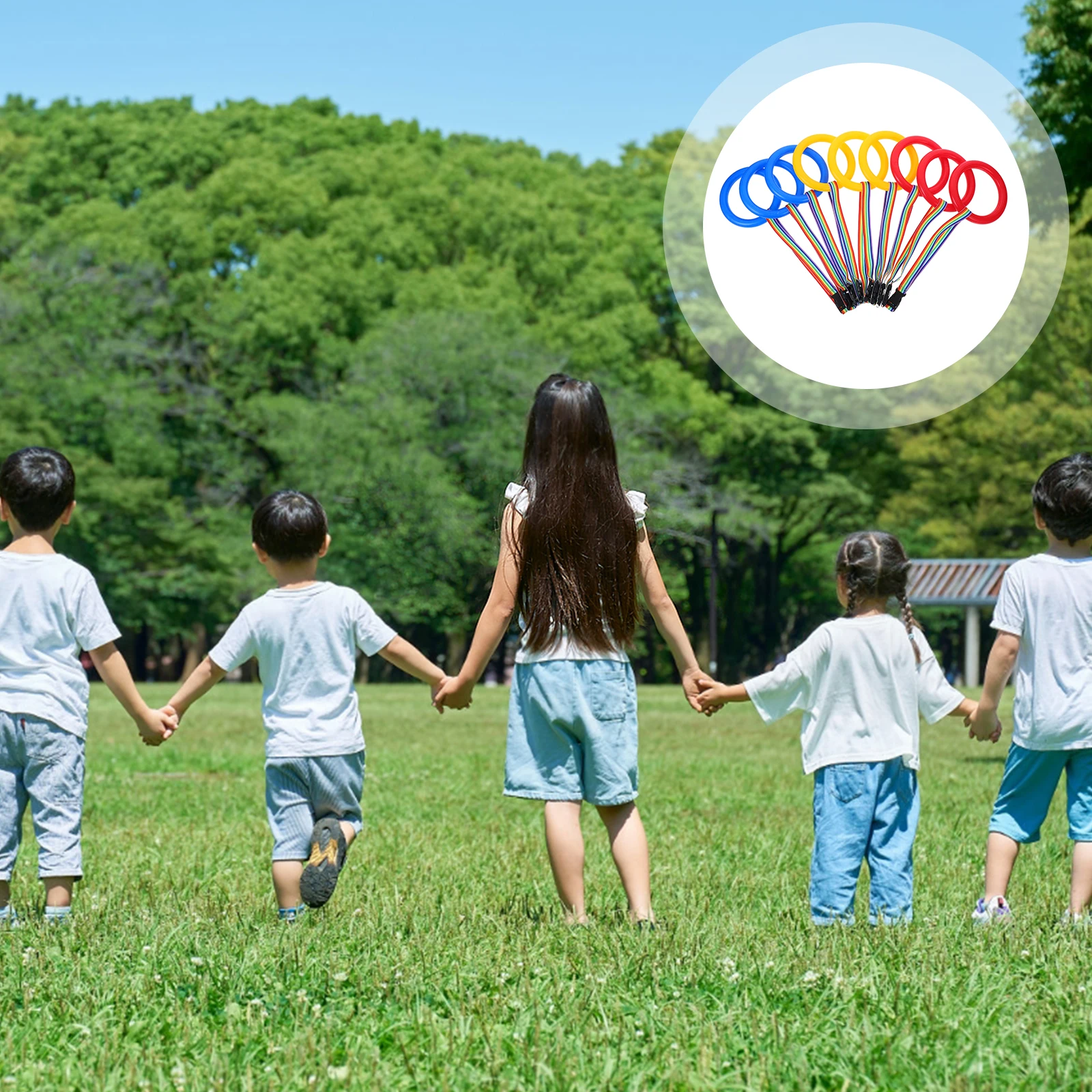 9pcs Walking Rope for Toddlers Blue Red Yellow Rings Preschool Daycare Supplies Kids Safety Tether Lines Portable
9pcs Walking Rope for Toddlers Blue Red Yellow Rings Preschool Daycare Supplies Kids Safety Tether Lines Portable