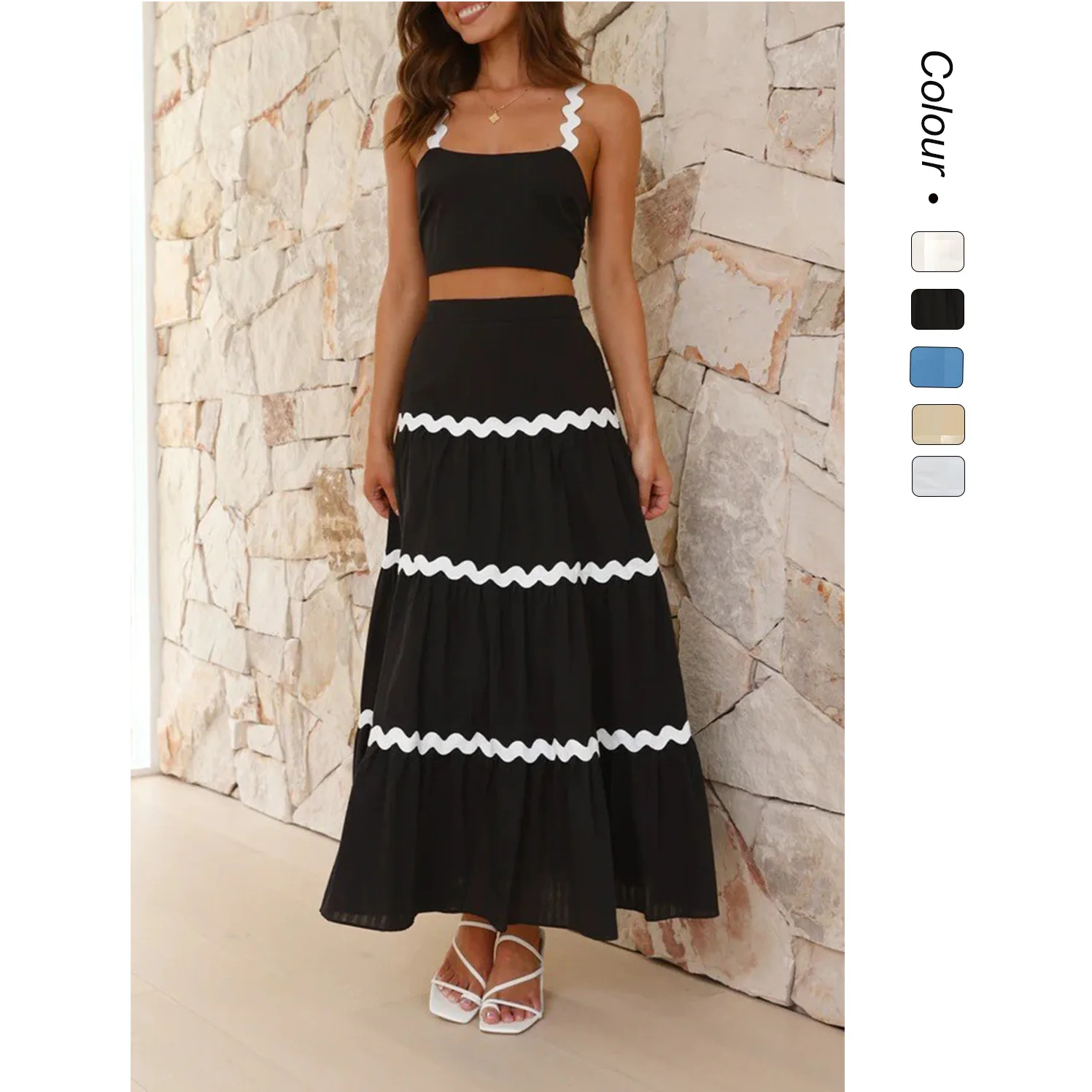 25 Summer New Simple Style Sexy Wave Tube Top Oversized Skirt Set - 88193 Evening Dresses Party Boho Midi Lace
25 Summer New Simple Style Sexy Wave Tube Top Oversized Skirt Set - 88193 Evening Dresses Party Boho Midi Lace