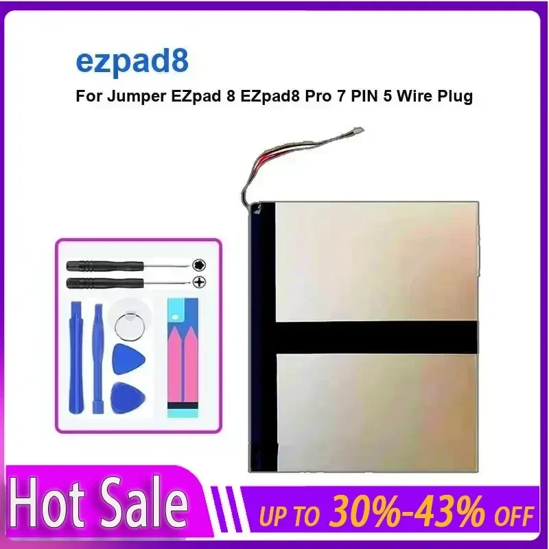Laptop Battery 5500mAh For Jumper EZpad 8 EZpad8 Pro 7 PIN 5 Wire Plug ezpad8 long-lasting and replaceable battery
Laptop Battery 5500mAh For Jumper EZpad 8 EZpad8 Pro 7 PIN 5 Wire Plug ezpad8 long-lasting and replaceable battery