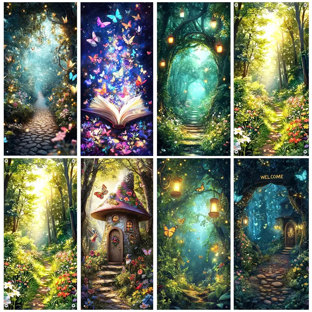 Enchanted Dreamy Forest Theme Backdrop Butterfly Flower Door Banner Photography Background Bedroom Decor Birthday Gifts Poster
Enchanted Dreamy Forest Theme Backdrop Butterfly Flower Door Banner Photography Background Bedroom Decor Birthday Gifts Poster