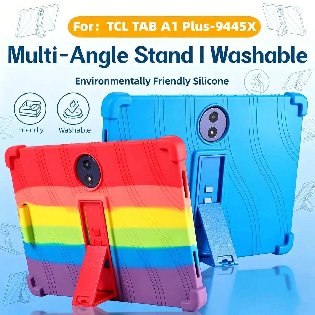 Kids Friendly Cover for TCL TAB A1 Plus Tablet Case 12.2 Inch 9445X Soft Silicon Backshell Multi-Angle Stand Shockproof Cases
Kids Friendly Cover for TCL TAB A1 Plus Tablet Case 12.2 Inch 9445X Soft Silicon Backshell Multi-Angle Stand Shockproof Cases