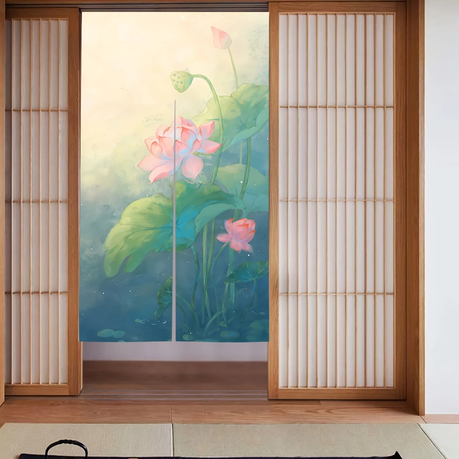 Ретро акварельный розовый лотос дверная занавеска, сатиновое плетение для спальни, кухни, дымозащитная перегородка - сверло не требуется
Ретро акварельный розовый лотос дверная занавеска, сатиновое плетение для спальни, кухни, дымозащитная перегородка - сверло не требуется
