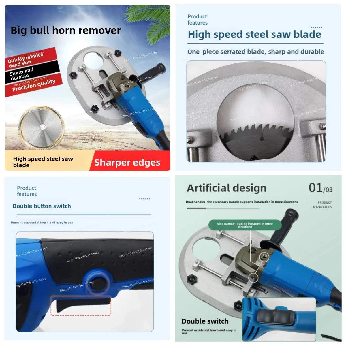 1700W 2100W Electric Dehorning Saw Calf & Cattle Horn Cutter, Heavy Duty Angle Grinder for Farm Livestock Trimming
1700W 2100W Electric Dehorning Saw Calf & Cattle Horn Cutter, Heavy Duty Angle Grinder for Farm Livestock Trimming