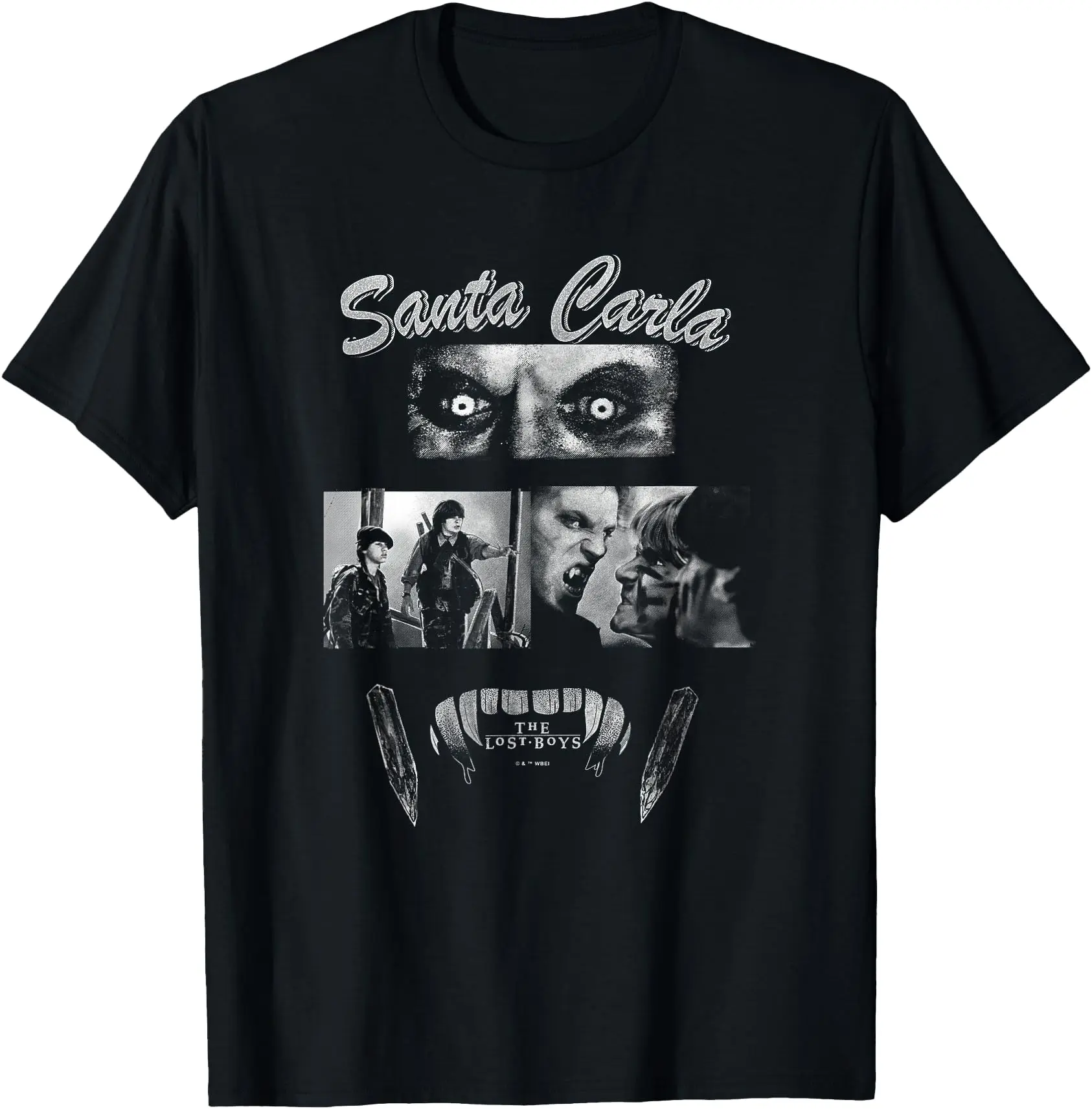 Scary The Lost Boys David Vampire graphic t shirts Santa Carla Halloween tops Horror Movie printed tee large size Men's clothing
Scary The Lost Boys David Vampire graphic t shirts Santa Carla Halloween tops Horror Movie printed tee large size Men's clothing