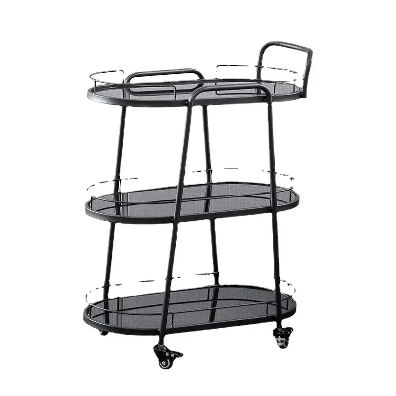Mobile wrought iron tea trolley, household wine cake trolley, dim sum hotel meal delivery
Mobile wrought iron tea trolley, household wine cake trolley, dim sum hotel meal delivery