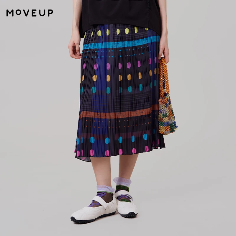 MOVEUP Casual A-Line Skirt 2026 Summer New Elastic Waist Contrast Color Polka Dot Print Slit Personality Pleated Skirt 3ELX20603
MOVEUP Casual A-Line Skirt 2026 Summer New Elastic Waist Contrast Color Polka Dot Print Slit Personality Pleated Skirt 3ELX20603