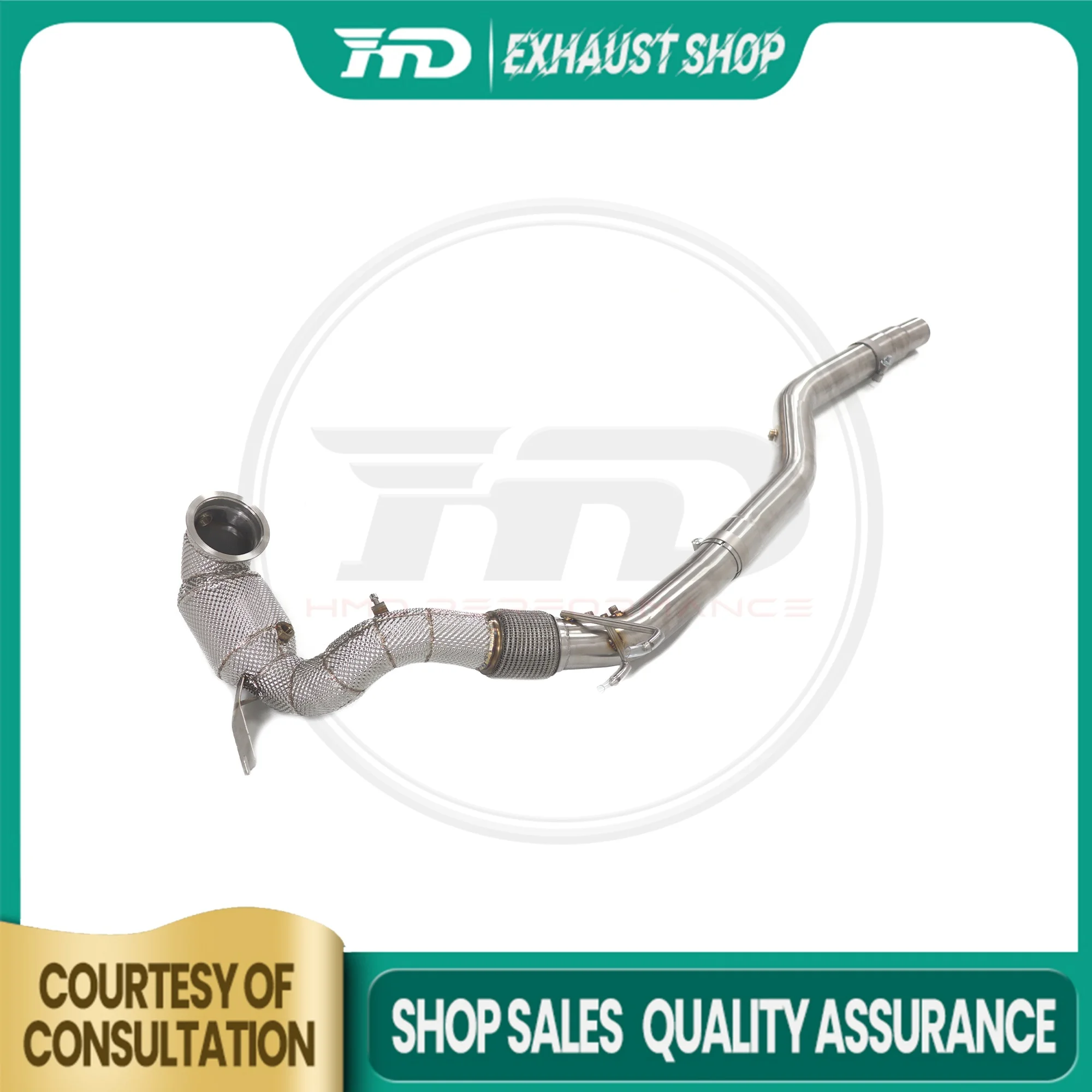 High Quality Downpipe For AUDI S3 8Y With OPF Stainless Steel Exhaust System Heat Shield High Flow Performance HMD
High Quality Downpipe For AUDI S3 8Y With OPF Stainless Steel Exhaust System Heat Shield High Flow Performance HMD