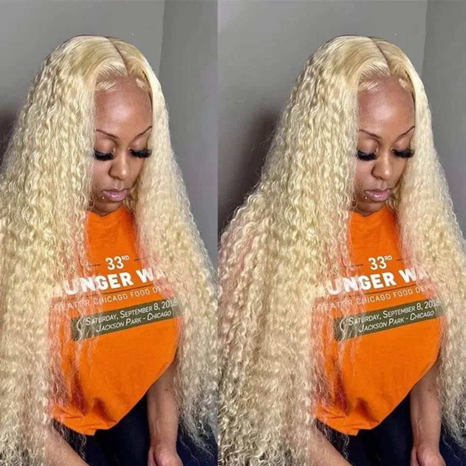 613 Blonde 13x4 Lace Front Human Hair Deep Wave 30 Inch Curly 13x6 Lace Frontal Wig Brazilian Hair 200 Density For Women
613 Blonde 13x4 Lace Front Human Hair Deep Wave 30 Inch Curly 13x6 Lace Frontal Wig Brazilian Hair 200 Density For Women