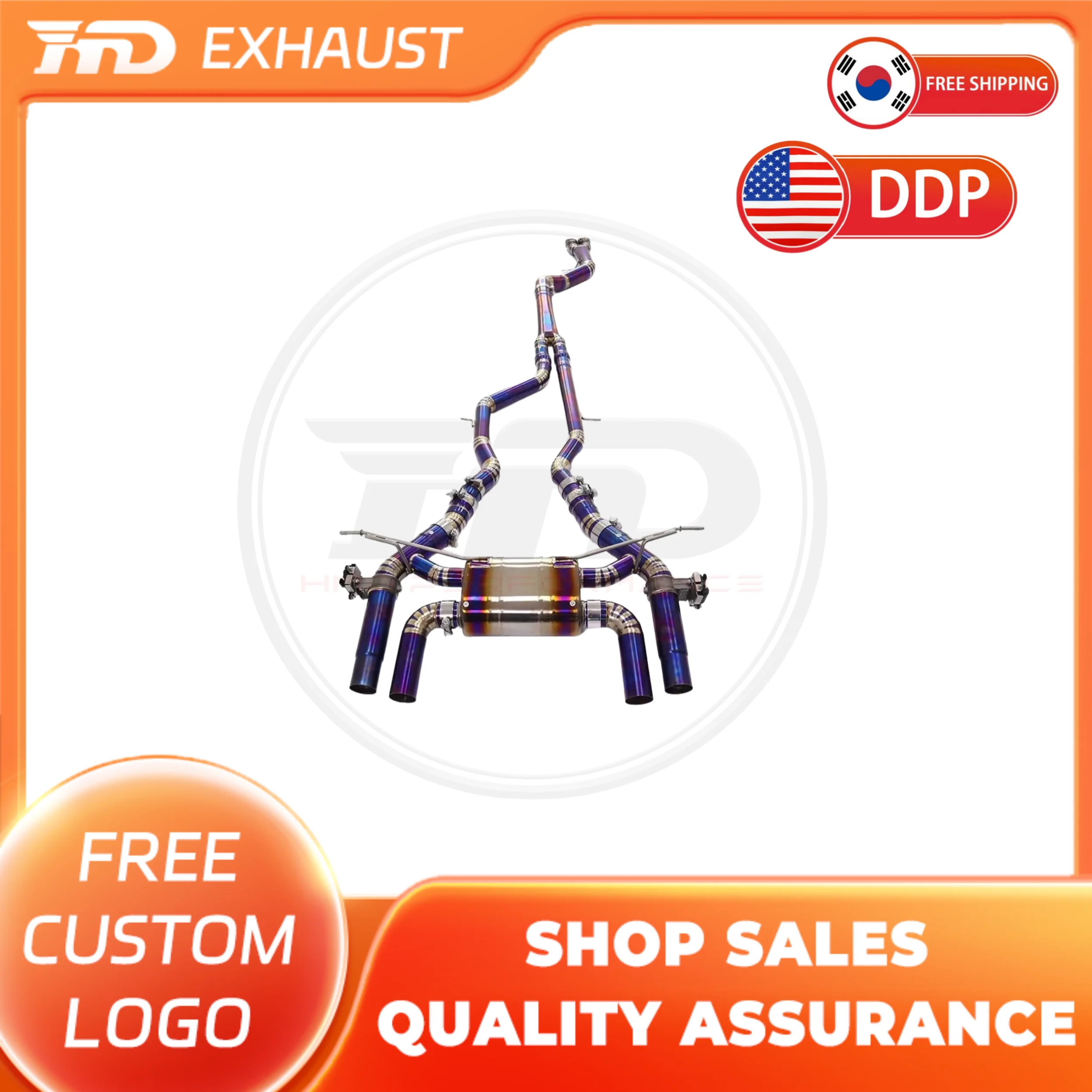 HMD Hot sale Valve Catback Exhaust for BMW M3/M4 F80/F82/F8X S55 3.0T 2014+ Tuning Front Mid-tail Titanium Exhaust System
HMD Hot sale Valve Catback Exhaust for BMW M3/M4 F80/F82/F8X S55 3.0T 2014+ Tuning Front Mid-tail Titanium Exhaust System
