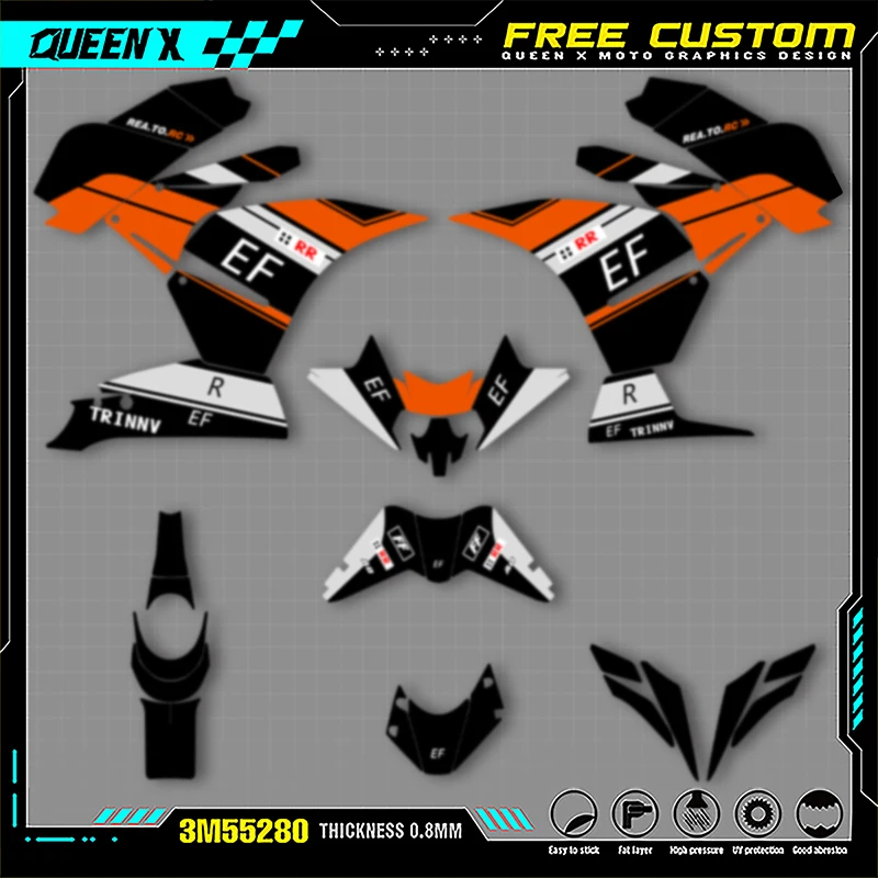 Queen X MOTOR Graphics Decals Stickers Kits For KTM RC250 390 2014 2015 2016 Motorcycle Accessories Numer Name Custom 005
Queen X MOTOR Graphics Decals Stickers Kits For KTM RC250 390 2014 2015 2016 Motorcycle Accessories Numer Name Custom 005