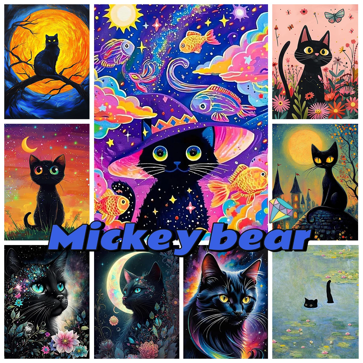 Peculiar Black Cat 5D AB Diamond Painting Cool Pet Cat Portrait Diamond Cross Stitch Rhinestone Decor Living Room Mosaic Mural
Peculiar Black Cat 5D AB Diamond Painting Cool Pet Cat Portrait Diamond Cross Stitch Rhinestone Decor Living Room Mosaic Mural