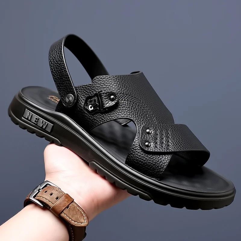 Genuine Leather Slippers Summer Casual Dual Wear Beach Breathable Comfortable Sandals
Genuine Leather Slippers Summer Casual Dual Wear Beach Breathable Comfortable Sandals