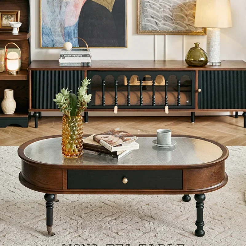 Movable Small Apartment Living Room Coffee 2023 Middle-Ancient Furniture Glass Tea Table
Movable Small Apartment Living Room Coffee 2023 Middle-Ancient Furniture Glass Tea Table