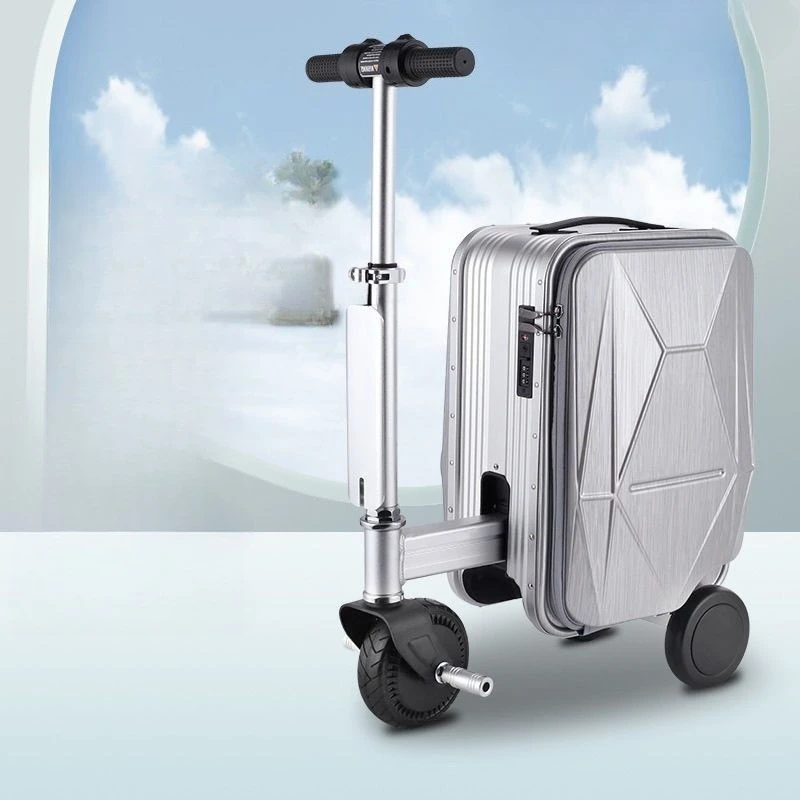 New smart cycling electric suitcase can be retractable on board, folding travel trolley case, password case.
New smart cycling electric suitcase can be retractable on board, folding travel trolley case, password case.