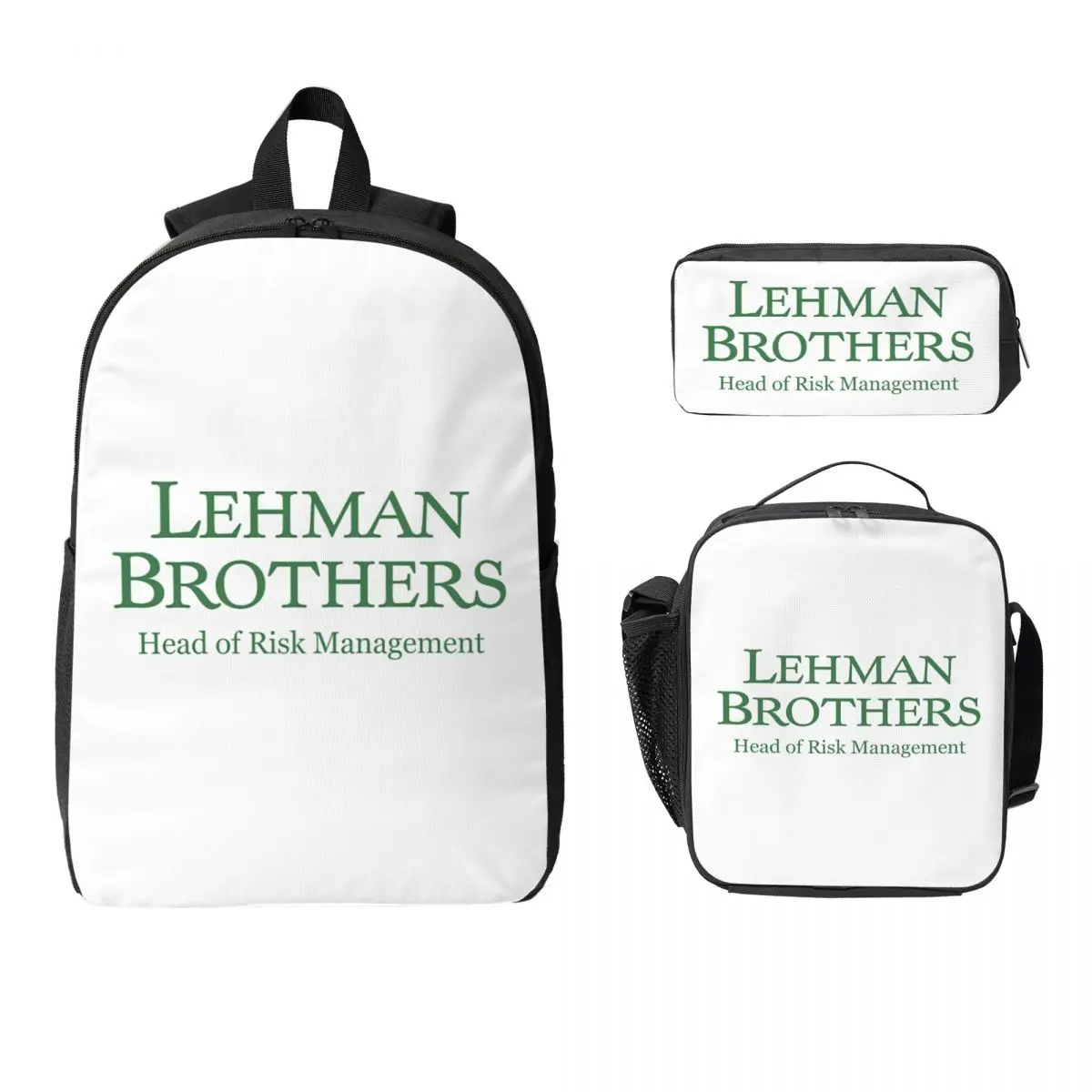 Lehman Brothers Risk Management 2008 Fin Backpack BookBag School Bag Laptop Shoulder Bags 3ps Insulated Lunch Bag Pencil Case
Lehman Brothers Risk Management 2008 Fin Backpack BookBag School Bag Laptop Shoulder Bags 3ps Insulated Lunch Bag Pencil Case