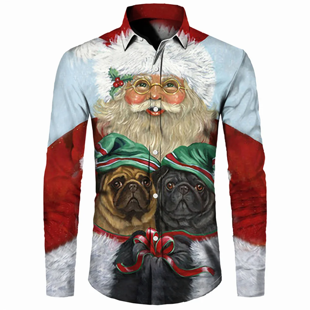 New men's shirt printed Christmas classic style long sleeved daily street vacation men's fashionable high-end shirt plus size
New men's shirt printed Christmas classic style long sleeved daily street vacation men's fashionable high-end shirt plus size
