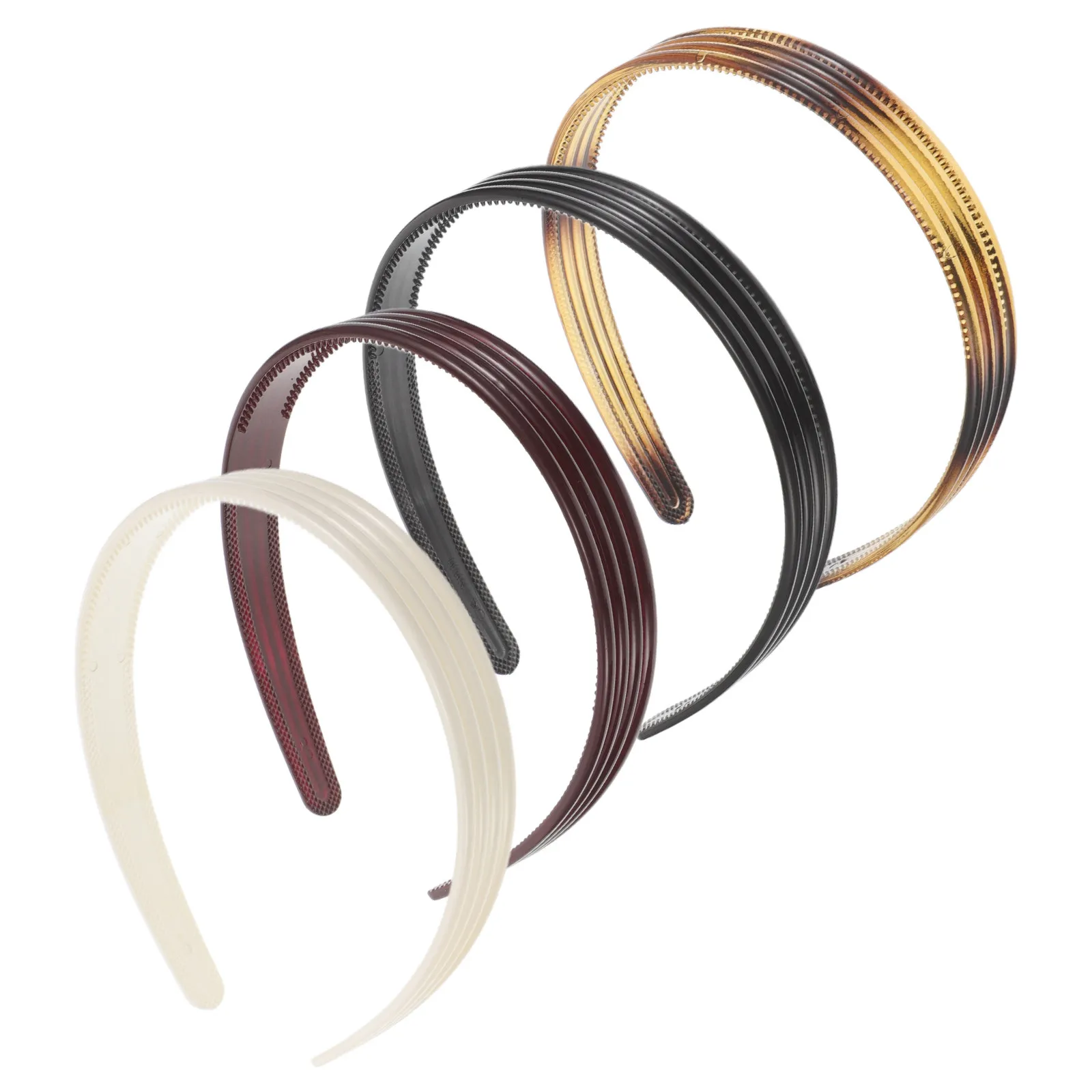 4Pcs Vintage Striped Headbands 2Cm Narrow Design Classic Hair Hoop for Thick Or Thin Hair Burgundy Beige Shell
4Pcs Vintage Striped Headbands 2Cm Narrow Design Classic Hair Hoop for Thick Or Thin Hair Burgundy Beige Shell