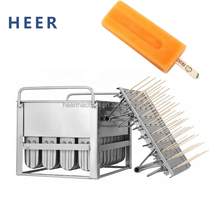 Industrial Ice Cream Mold Stainless Steel Ice Lolly Mould Popsicle Bar Mold With Stick Holder
Industrial Ice Cream Mold Stainless Steel Ice Lolly Mould Popsicle Bar Mold With Stick Holder