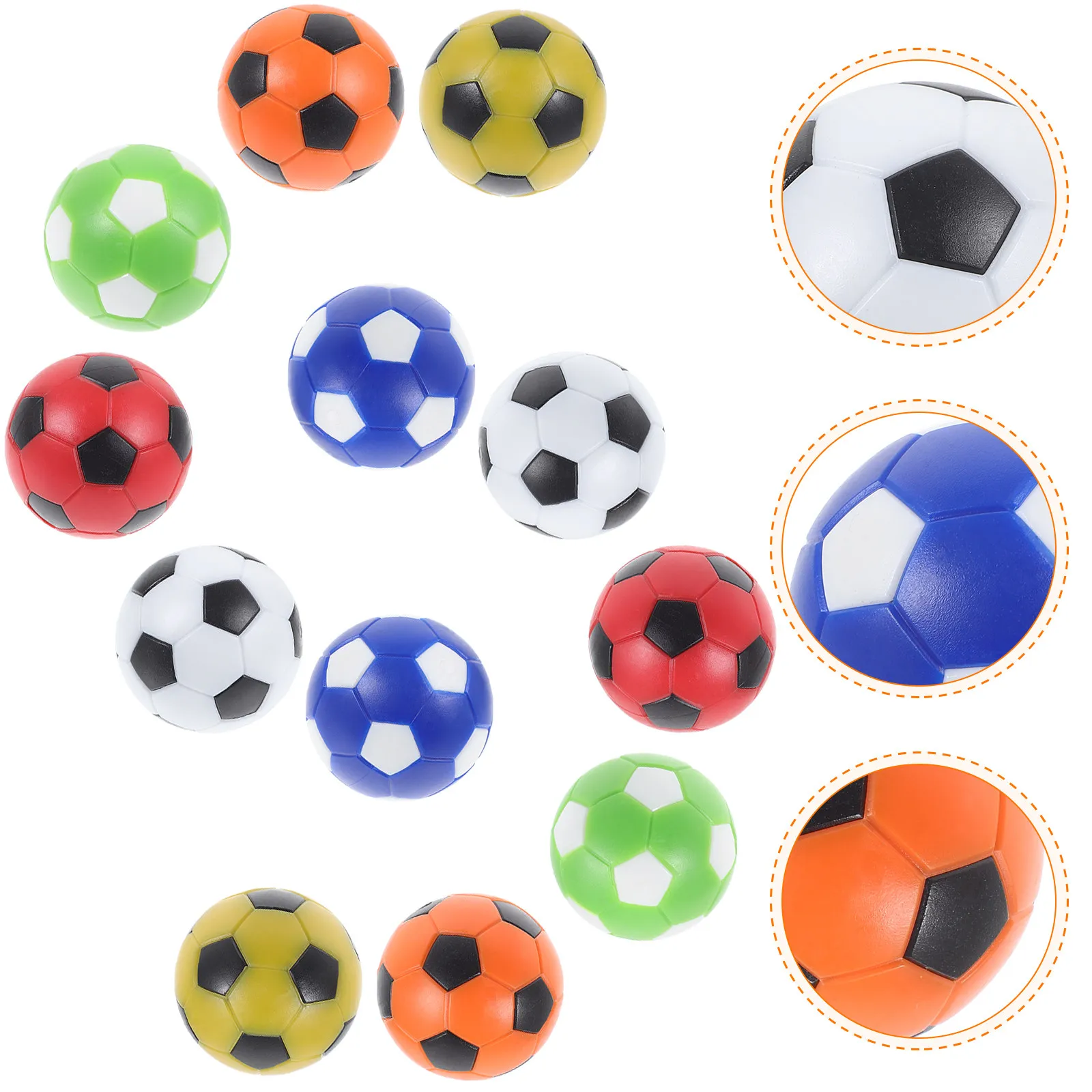 12Pcs Table Football Ball Accessories Smooth Rolling Replaceable Balls for Table Soccer Game Supplies Football Replacements
12Pcs Table Football Ball Accessories Smooth Rolling Replaceable Balls for Table Soccer Game Supplies Football Replacements