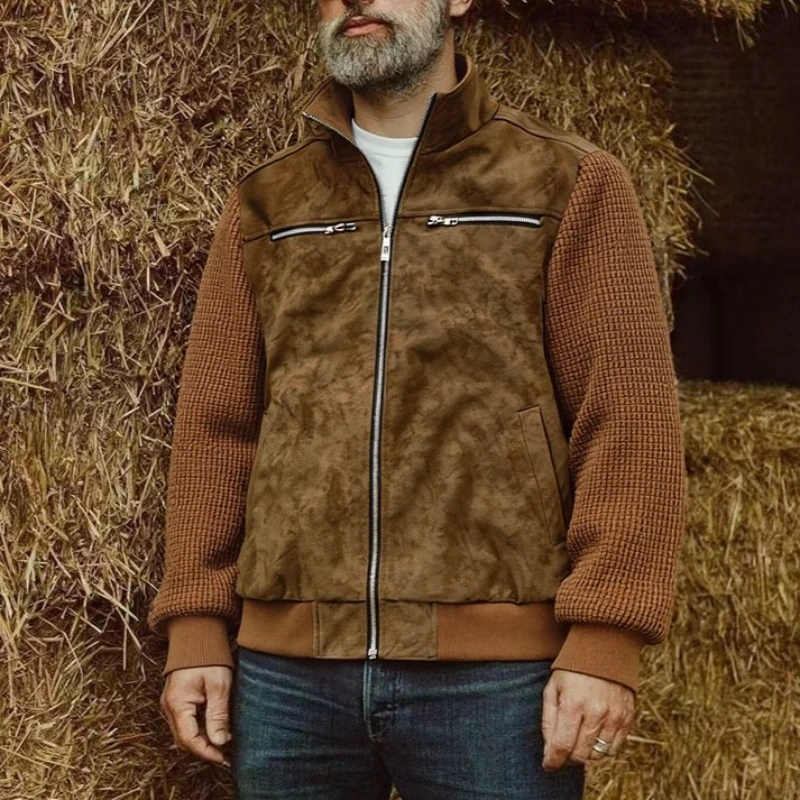 2026 весенние мужские лоскутные куртки, американская винтажная куртка-бомбер с воротником-стойкой, мужская осенняя теплая верхняя одежда, куртки, пальто для мужчин
2026 весенние мужские лоскутные куртки, американская винтажная куртка-бомбер с воротником-стойкой, мужская осенняя теплая верхняя одежда, куртки, пальто для мужчин