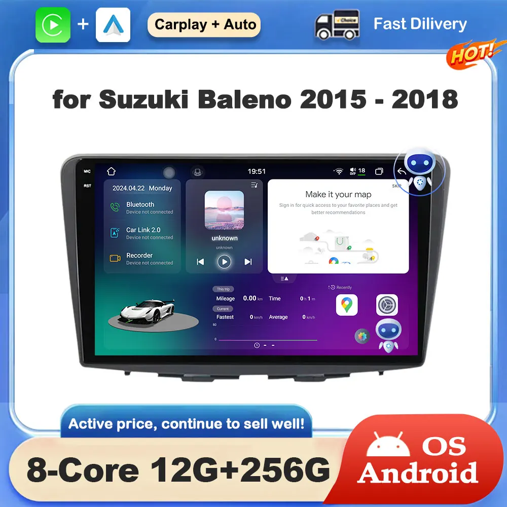 Car Radio Multimedia Video Player Android Intelligent System for Suzuki Baleno 2015 - 2018 GPS Navigation DSP Stereo Auto Tools
Car Radio Multimedia Video Player Android Intelligent System for Suzuki Baleno 2015 - 2018 GPS Navigation DSP Stereo Auto Tools