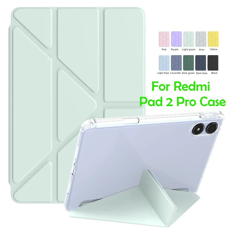 NEW Clear Acrylic PU Leather Multi-Folding Tablet Case for Redmi Pad 2 Pro Case 12.1" 11" 2025 Poco Pad with Pencil Holder Cover
NEW Clear Acrylic PU Leather Multi-Folding Tablet Case for Redmi Pad 2 Pro Case 12.1" 11" 2025 Poco Pad with Pencil Holder Cover