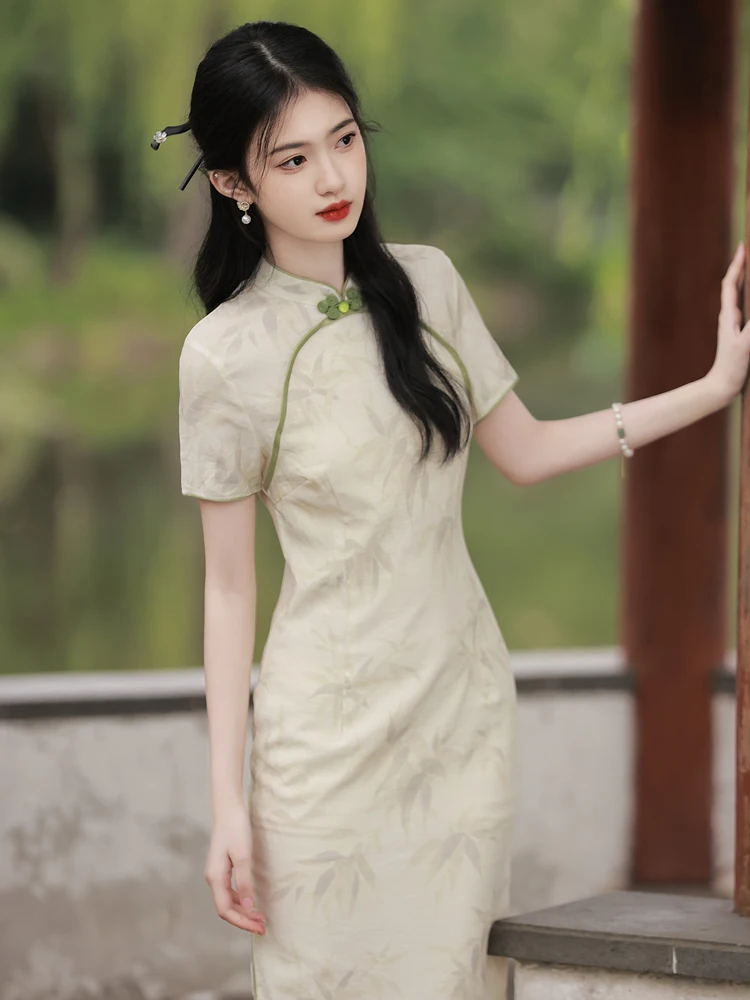 Retro Republic of Chi Silk Linen ort Sve Young Design Summer New Chinese Sle Dr Waist in
Retro Republic of Chi Silk Linen ort Sve Young Design Summer New Chinese Sle Dr Waist in