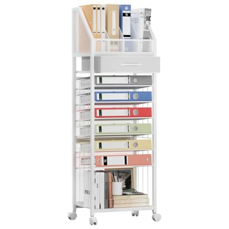9-Tier Rolling File Cart - Paper Organizer with Drawer and Trays, Wood Desk Office Organizer, Office Organization and Binder St
9-Tier Rolling File Cart - Paper Organizer with Drawer and Trays, Wood Desk Office Organizer, Office Organization and Binder St