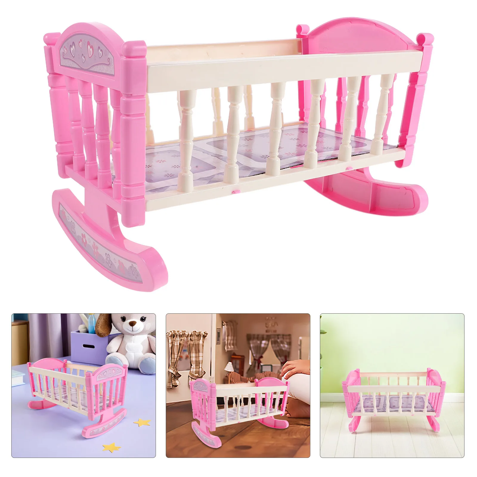 Miniature Baby Cradle Realistic Rocking Bed Design Rounded Edges Lightweight for Dollhouse Bedroom Set Mini Furniture Ornament
Miniature Baby Cradle Realistic Rocking Bed Design Rounded Edges Lightweight for Dollhouse Bedroom Set Mini Furniture Ornament