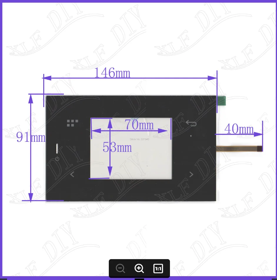 ZhiYuSun 4lines resistance touch panel 146*91mm Navigator screen 146mm*91mm this is compatible
ZhiYuSun 4lines resistance touch panel 146*91mm Navigator screen 146mm*91mm this is compatible