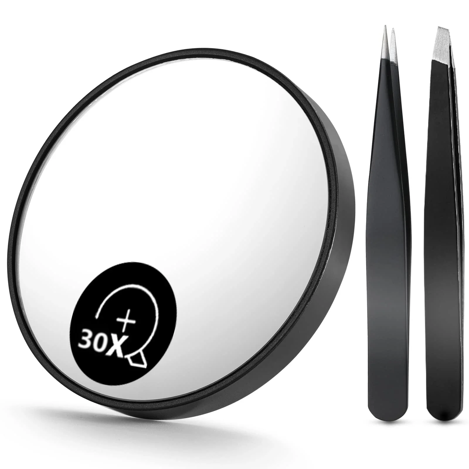30X Magnifying Mirror, Small Magnifying Mirror with Suction Cup and Tweezers, As a Travel Mganifying Mirror, Compact Mirror Set
30X Magnifying Mirror, Small Magnifying Mirror with Suction Cup and Tweezers, As a Travel Mganifying Mirror, Compact Mirror Set