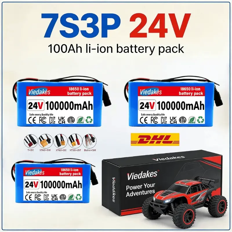VIEDAKES 24V Battery 7S3P 18650 Аккумулятор With Charger For Outdoor Camping Lightweight Portable
VIEDAKES 24V Battery 7S3P 18650 Аккумулятор With Charger For Outdoor Camping Lightweight Portable