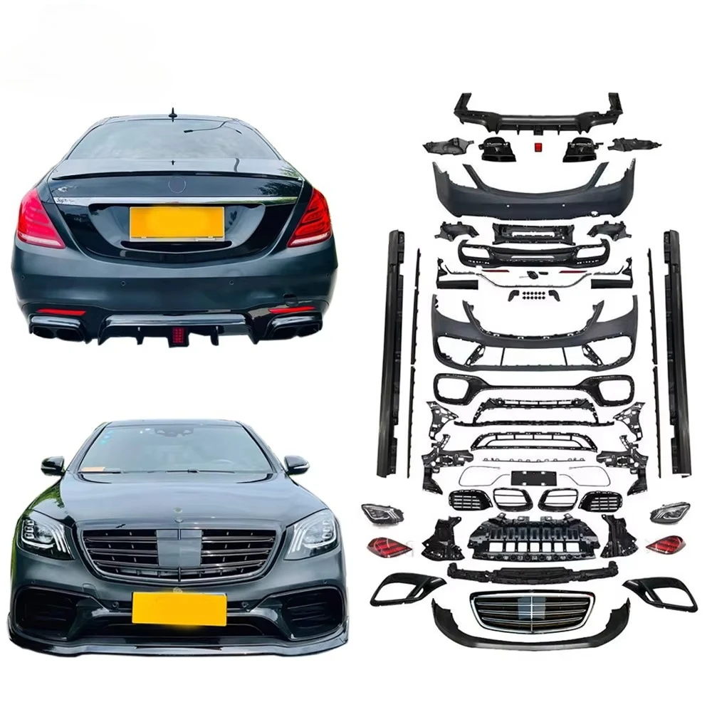 For S Class W222 Old To New S63 TI+KO B700 Style Body Kit 2014~2018Y Front Bumper Rear Bumper Rear Diffuser Exhaust Tips Grille
For S Class W222 Old To New S63 TI+KO B700 Style Body Kit 2014~2018Y Front Bumper Rear Bumper Rear Diffuser Exhaust Tips Grille