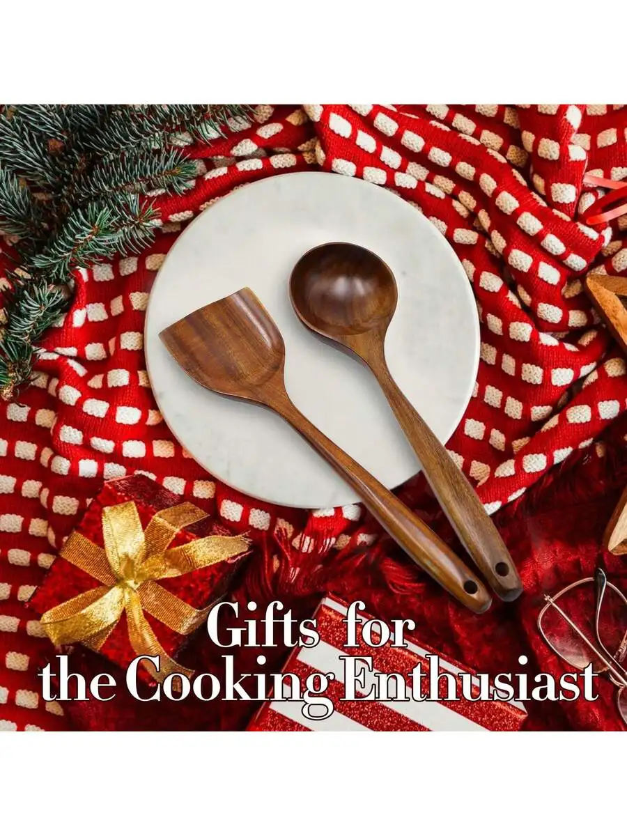 Wooden Spatula And Ladle Set For Cooking Non-Stick Pan Kitchen Utensils Christmas Gift
Wooden Spatula And Ladle Set For Cooking Non-Stick Pan Kitchen Utensils Christmas Gift