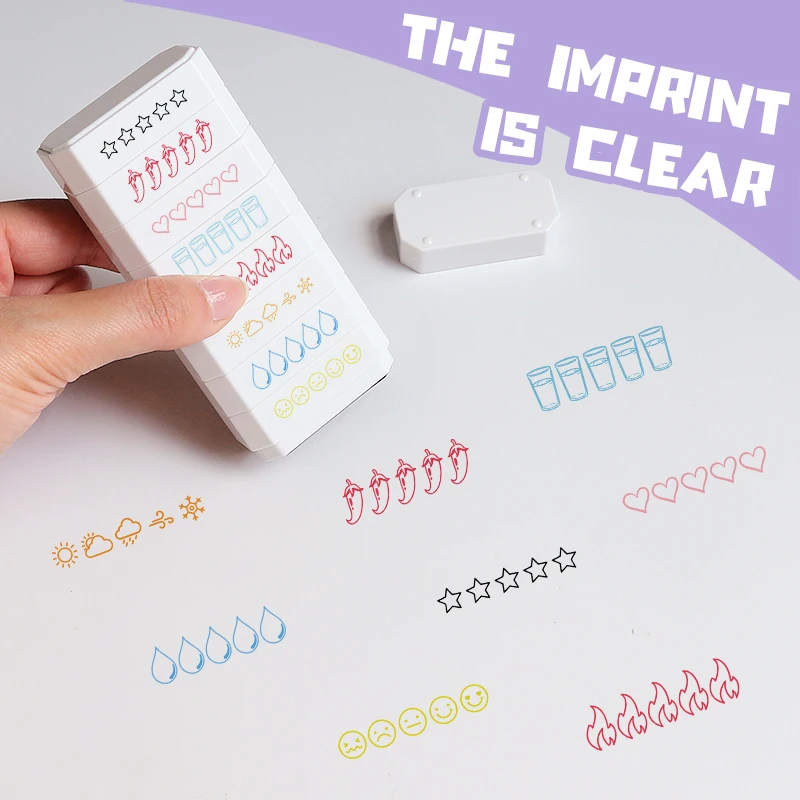 8-layer Colorful Stamp 5 Star Rating Mood Rating Weather Rating Book Rating Food Rating Checklist Planner Scrapbooking Stamp
8-layer Colorful Stamp 5 Star Rating Mood Rating Weather Rating Book Rating Food Rating Checklist Planner Scrapbooking Stamp