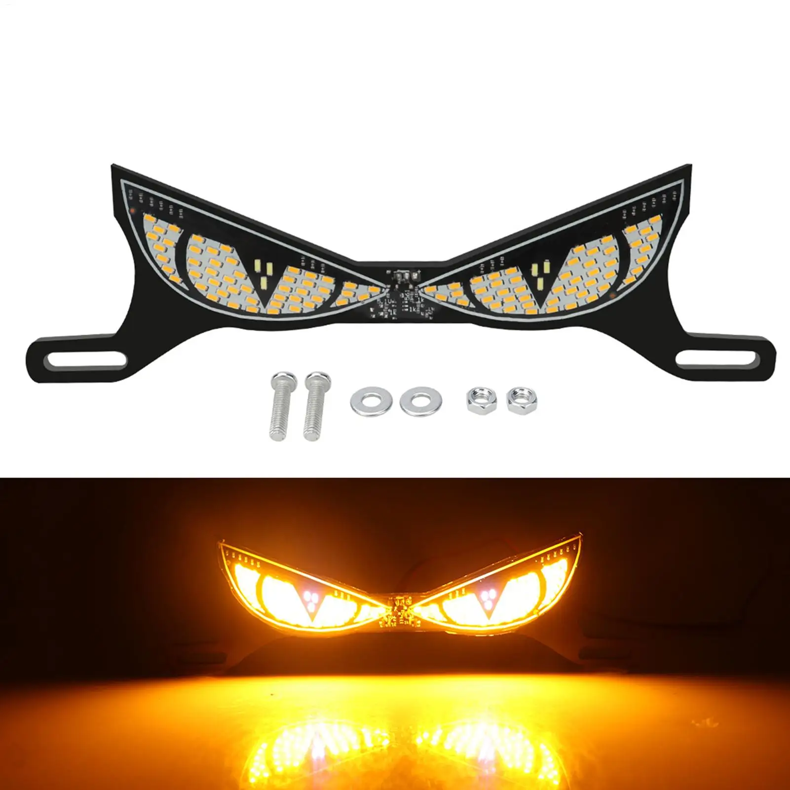 Стоп-сигнал мотоцикла в форме глаза, задняя защитная лампа номерного знака для ночной езды, повышенная видимость для ежедневных поездок на работу
Стоп-сигнал мотоцикла в форме глаза, задняя защитная лампа номерного знака для ночной езды, повышенная видимость для ежедневных поездок на работу