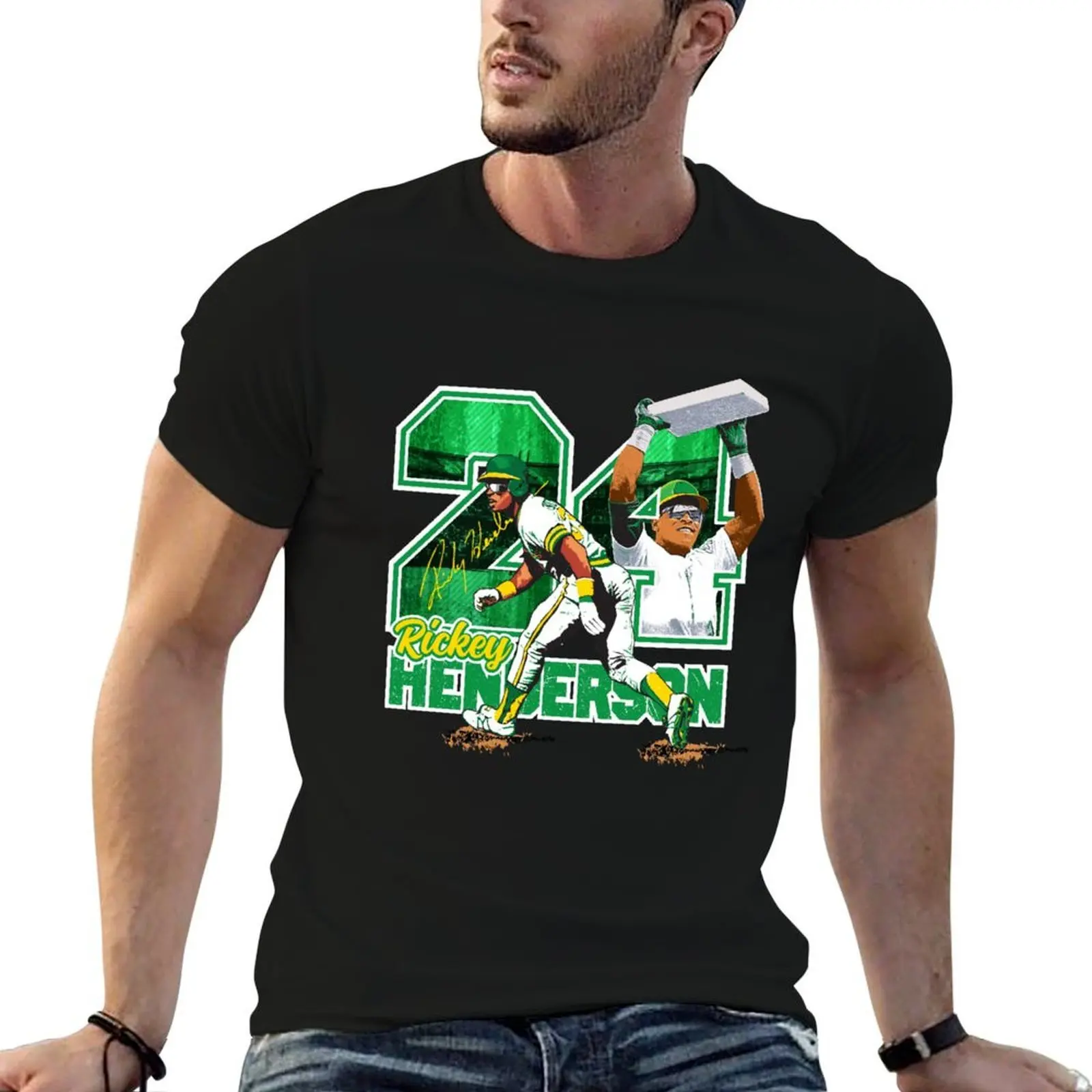 Vintage style Rickey Henderson T-Shirt man t shirt designer man t shirts for men casual cotton t shirt pack T-shirt
Vintage style Rickey Henderson T-Shirt man t shirt designer man t shirts for men casual cotton t shirt pack T-shirt