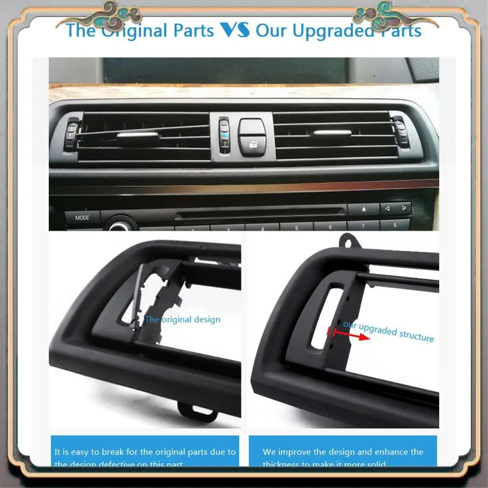 A73Q-Dashboard Central Air Conditioner Vent Grille Complete Assembly For BMW 5 Series F10 F11 F18
A73Q-Dashboard Central Air Conditioner Vent Grille Complete Assembly For BMW 5 Series F10 F11 F18