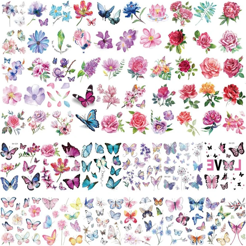 62pcs Waterproof Temporary Butterfly Tattoo Stickers for Adult Body Art Makeup Fake Kids Tattoo for Party Birthday Halloween
62pcs Waterproof Temporary Butterfly Tattoo Stickers for Adult Body Art Makeup Fake Kids Tattoo for Party Birthday Halloween