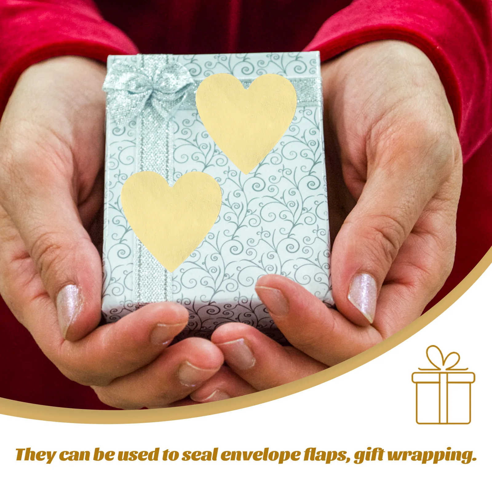 2 Rolls Heart Shaped Self-Adhesive Sealing Label Envelope Packaging Decorative Gift Round Roll Multi-Function Seal Stickers For
2 Rolls Heart Shaped Self-Adhesive Sealing Label Envelope Packaging Decorative Gift Round Roll Multi-Function Seal Stickers For