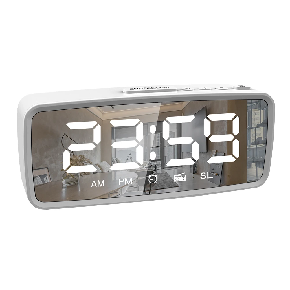 1 set 1 Set Led Alarm With Mirror Surface Multi-Function Decorative Bedroom Compact Digital Display Silent Electronic Home Decor
1 set 1 Set Led Alarm With Mirror Surface Multi-Function Decorative Bedroom Compact Digital Display Silent Electronic Home Decor