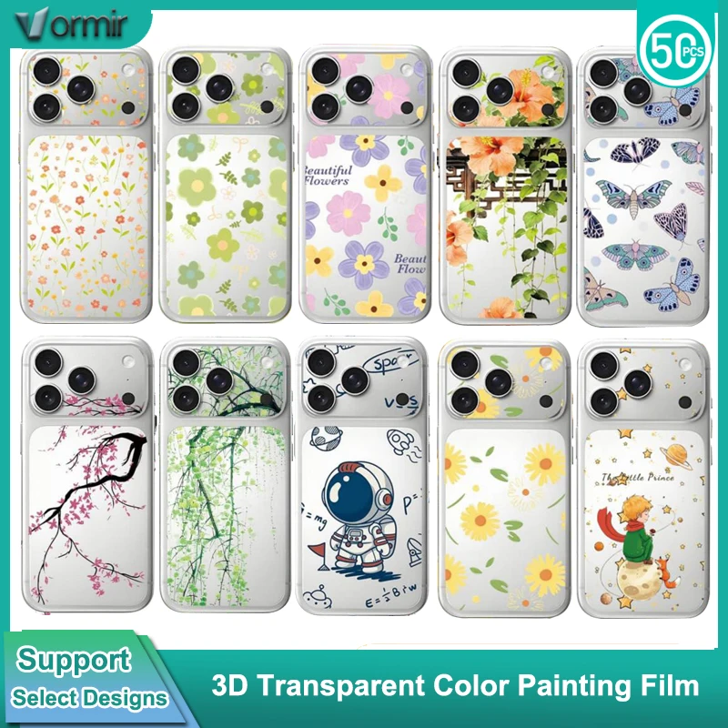 VORMIR 50pcs 190*120mm Transparent Leather Colorful Painting Phone Skin Stickers for Cut Machine Protective Films for Phones
VORMIR 50pcs 190*120mm Transparent Leather Colorful Painting Phone Skin Stickers for Cut Machine Protective Films for Phones
