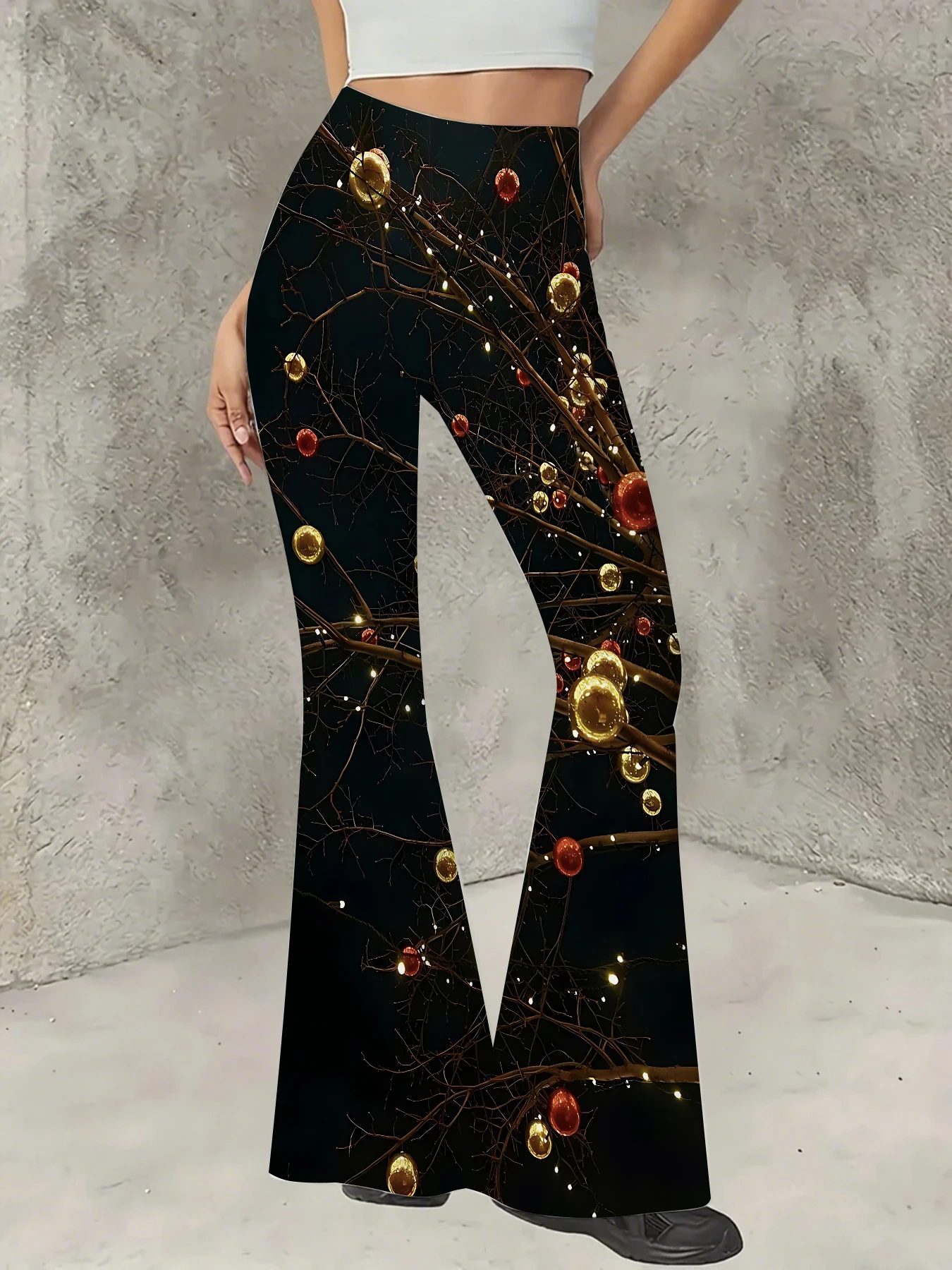 Korean Style Printed Flare Pants Women High Waist Slim Fit Bell Bottom Leggings
Korean Style Printed Flare Pants Women High Waist Slim Fit Bell Bottom Leggings