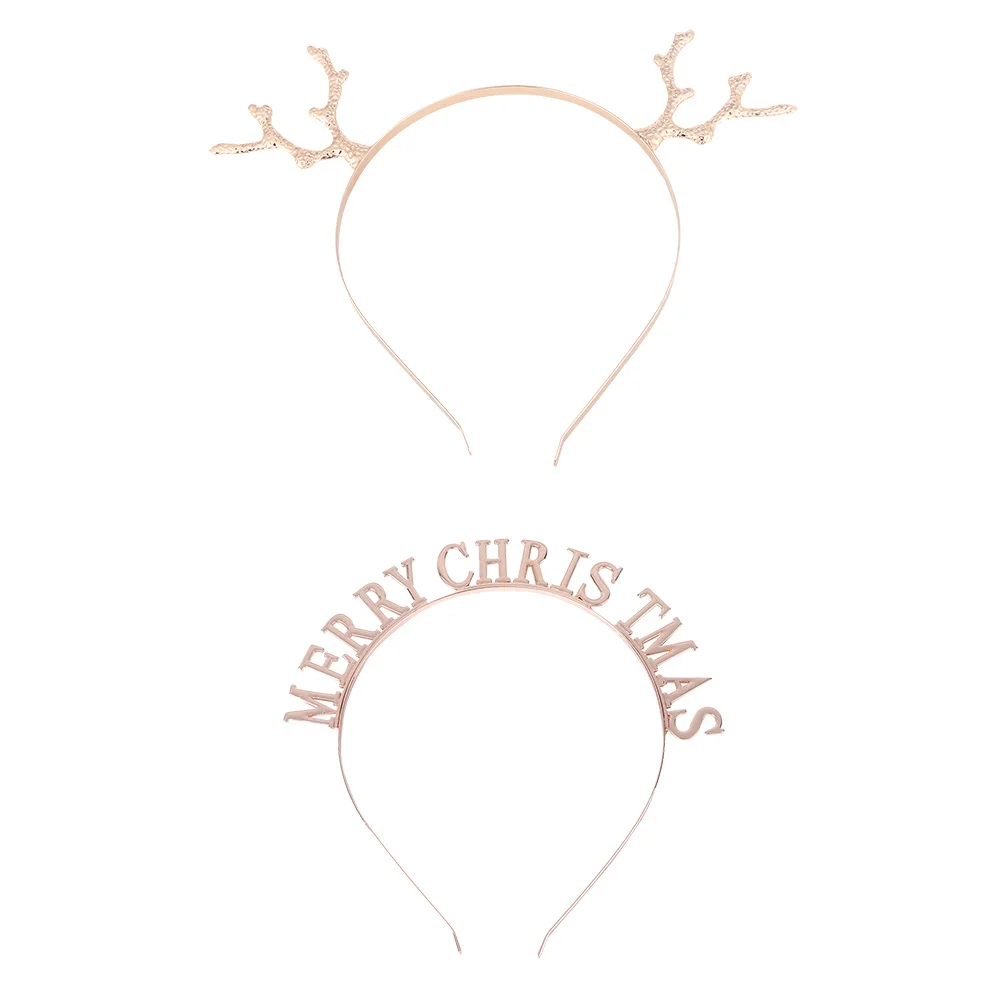 2Pcs Alloy Antler Christmas Headband Letter Hair Hoop Headwear Festive Decorative Accessories Alloy Headdress Antler Headwear
2Pcs Alloy Antler Christmas Headband Letter Hair Hoop Headwear Festive Decorative Accessories Alloy Headdress Antler Headwear