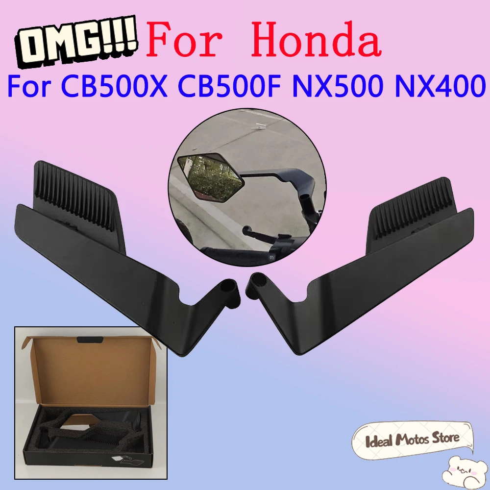 Motorcycle Rearview Mirrors Stealth Winglets Mirror Adjustable Side View Mirror For Honda CB500X CB500F NX500 NX400 Accessories
Motorcycle Rearview Mirrors Stealth Winglets Mirror Adjustable Side View Mirror For Honda CB500X CB500F NX500 NX400 Accessories