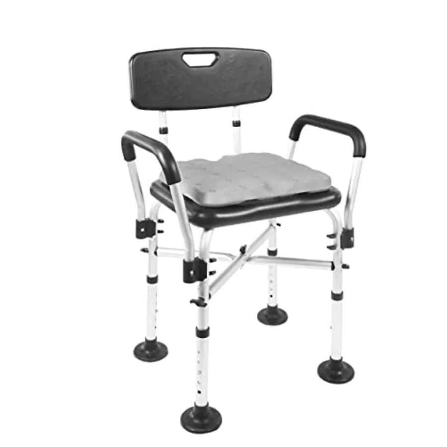 Shower Chair for Inside Shower with Arms and Back Heavy Duty with Double Reinforced Crossbar Includes Foam Cushion Easy Assembl
Shower Chair for Inside Shower with Arms and Back Heavy Duty with Double Reinforced Crossbar Includes Foam Cushion Easy Assembl